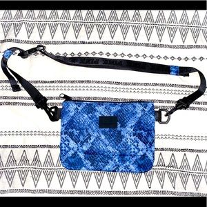 Pink Victoria’s Secret fanny pack blue snake print